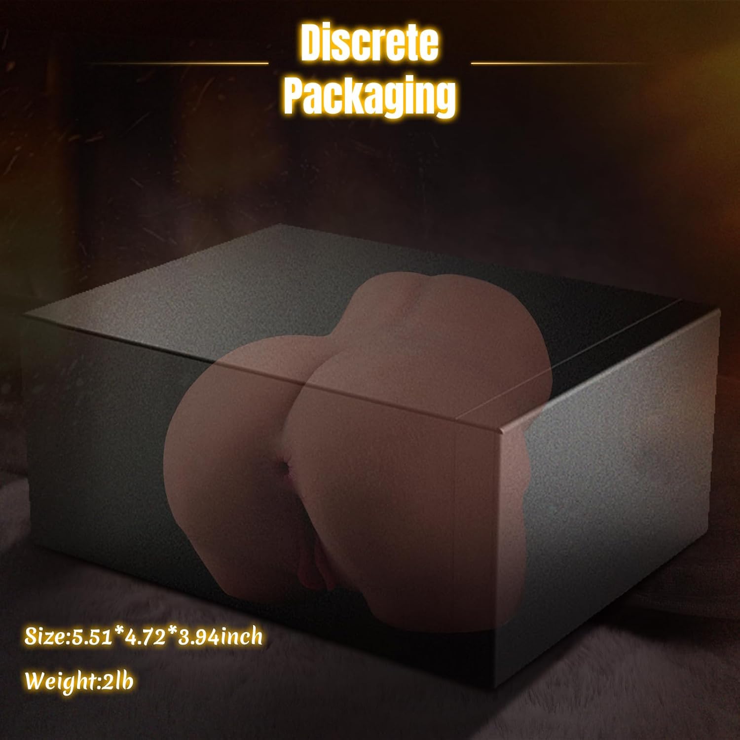 Pocket Pussy 2.05LB Small Ass Sex Doll Male Sex Toys for Men Realistic Male Masturbator Hand Size Torso Butt Stroker Ass with Viginal and Tight Anal Chanel (2.05LB)