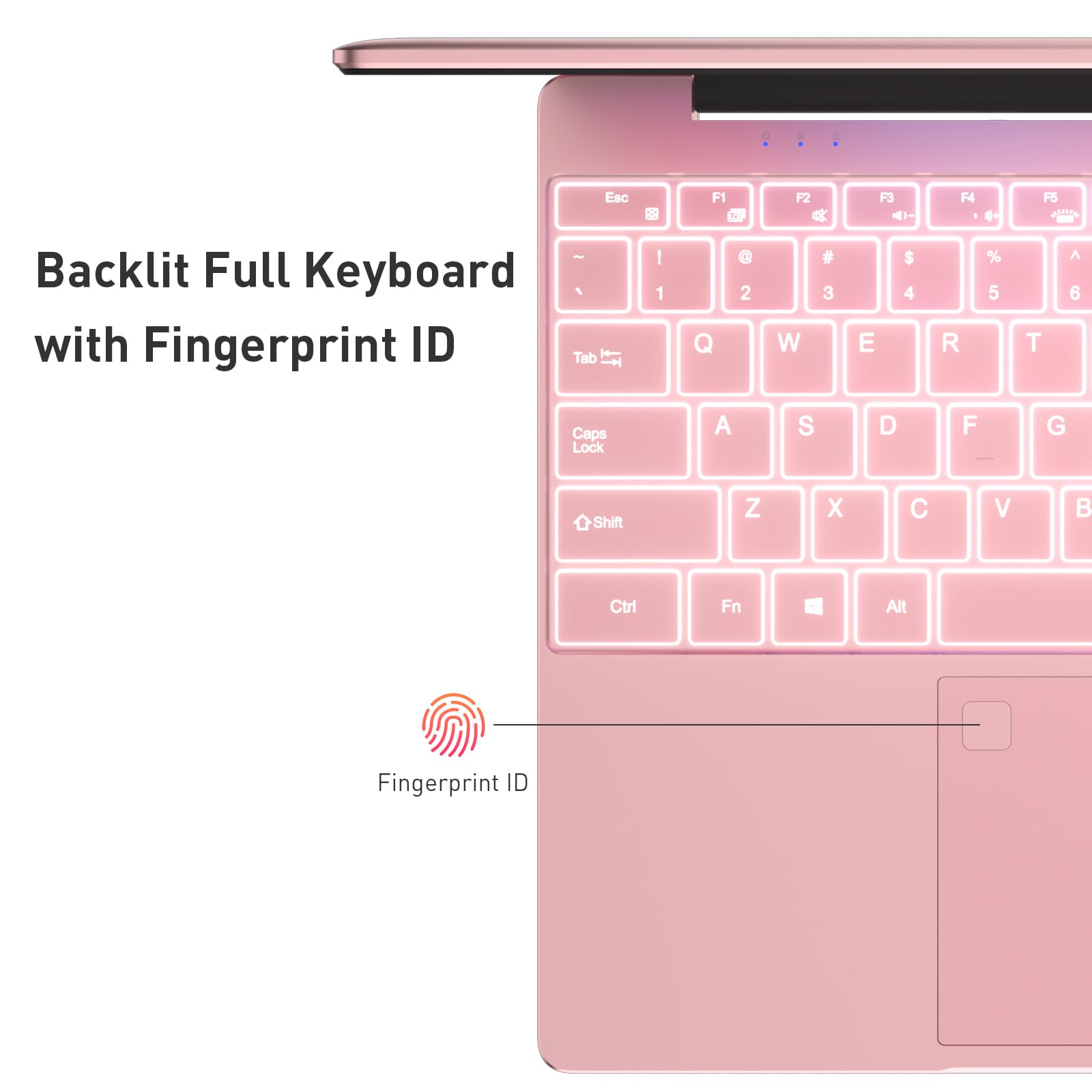 Auusda Business Laptop Computer for Work, Notebook PC for College Students, FHD Display, 4-Core Processor, Backlit Keyboard, Fingerprint ID, Up to 10TB Storage