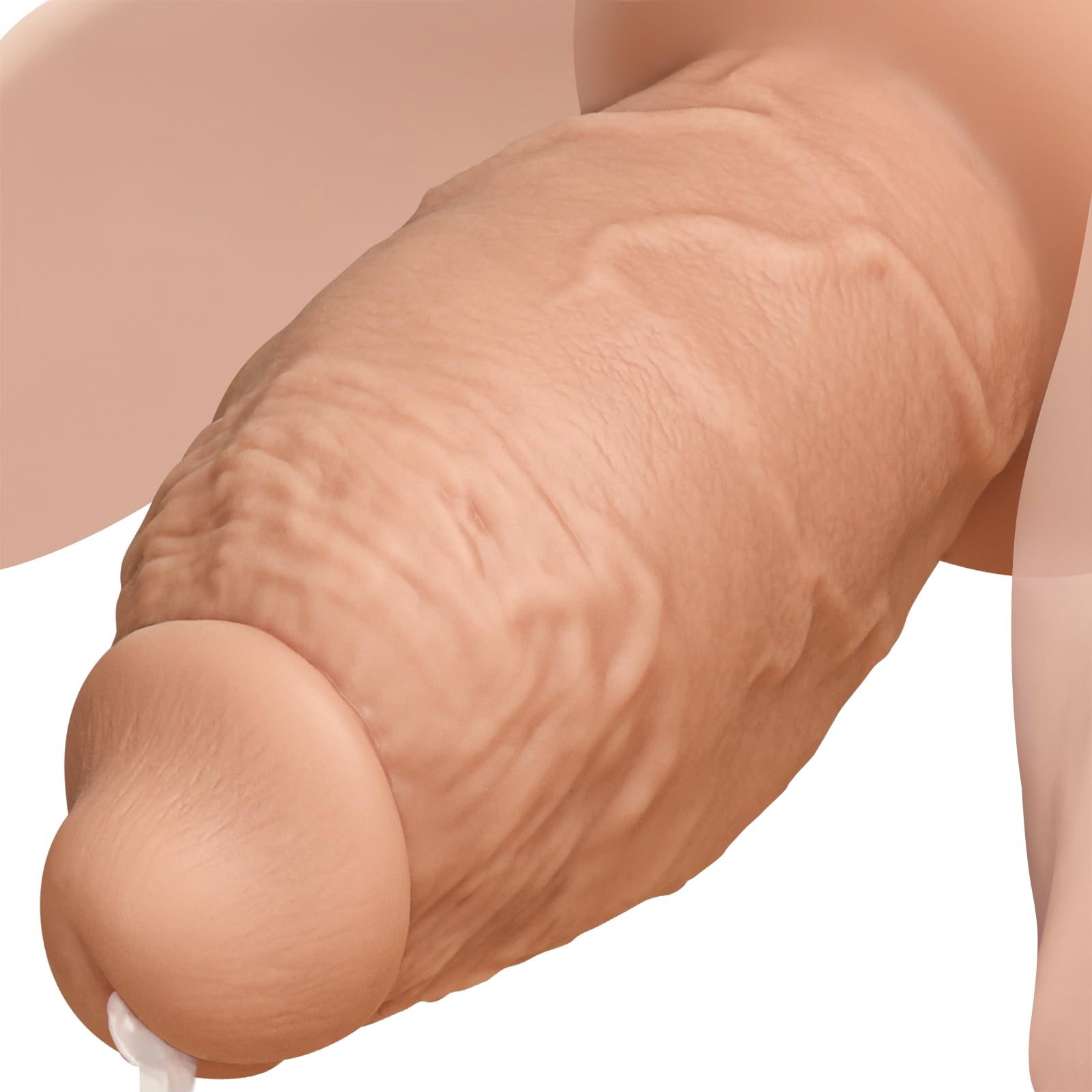 3.8 Inch Diameter Thick Dildo Anal Trainer, 7.5 Inch Huge Silicone Short Fat Dildos Anal Plug with Suction Cup & Ball-Free Design for Deeper Anal Stretch, Giant Girth Toys for Advanced Users