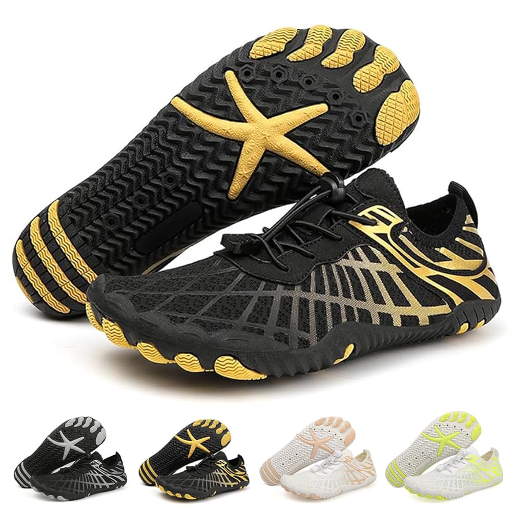 ELETON Barefoot Shoes Women Men Footwear, Wide Toe Box Hiking Zero Drop Non-Slip Quick-Dry River Boat Pool Beach Water Shoes, Lightweight Swimming Running Walking Sneakers Unisex