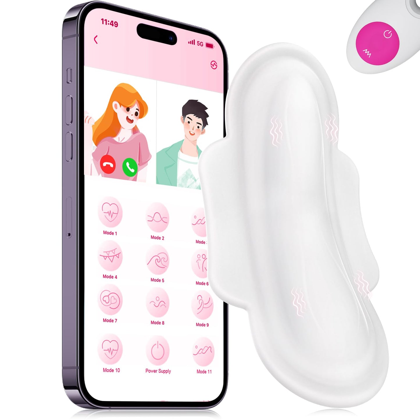 Wearable Panty APP Remote Control Vibrators Adult Sex Toys for Women or Couples, Clitoral Mini Egg Bullet Butterfly Vibrator Rose Toy, G Spot Dildo Vagina Stimulator Licking Sex Machine