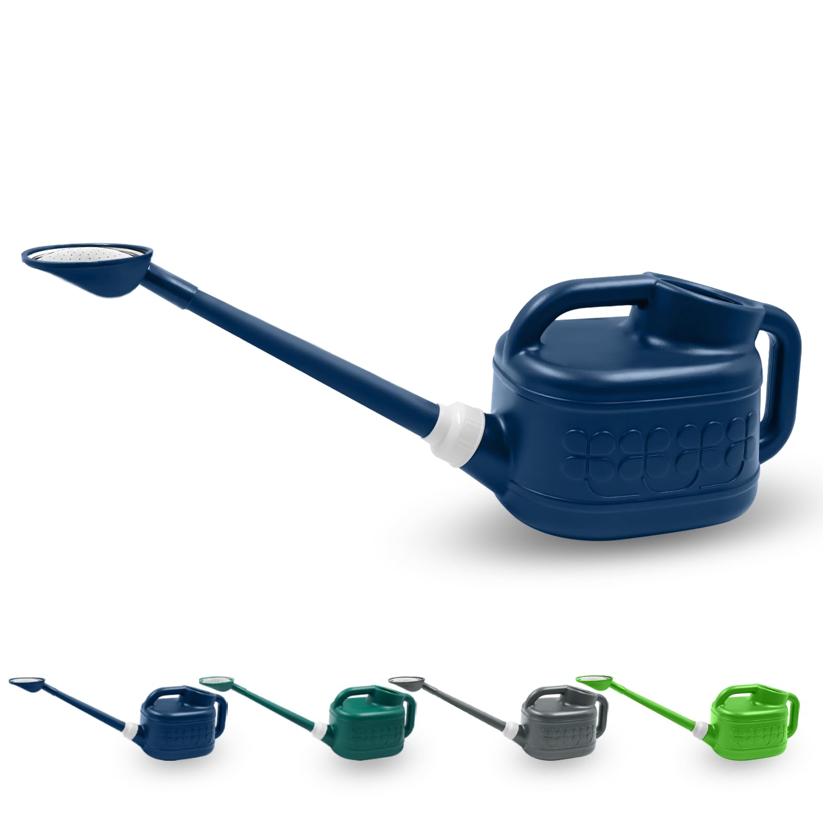 Watering Can, Garden Watering Can Outdoor, Plant Water Can with Removable Long Spout and Stainless Steel Sprinkler Head, Large Plastic Outdoor Watering Cans for Gardening Flower Plants