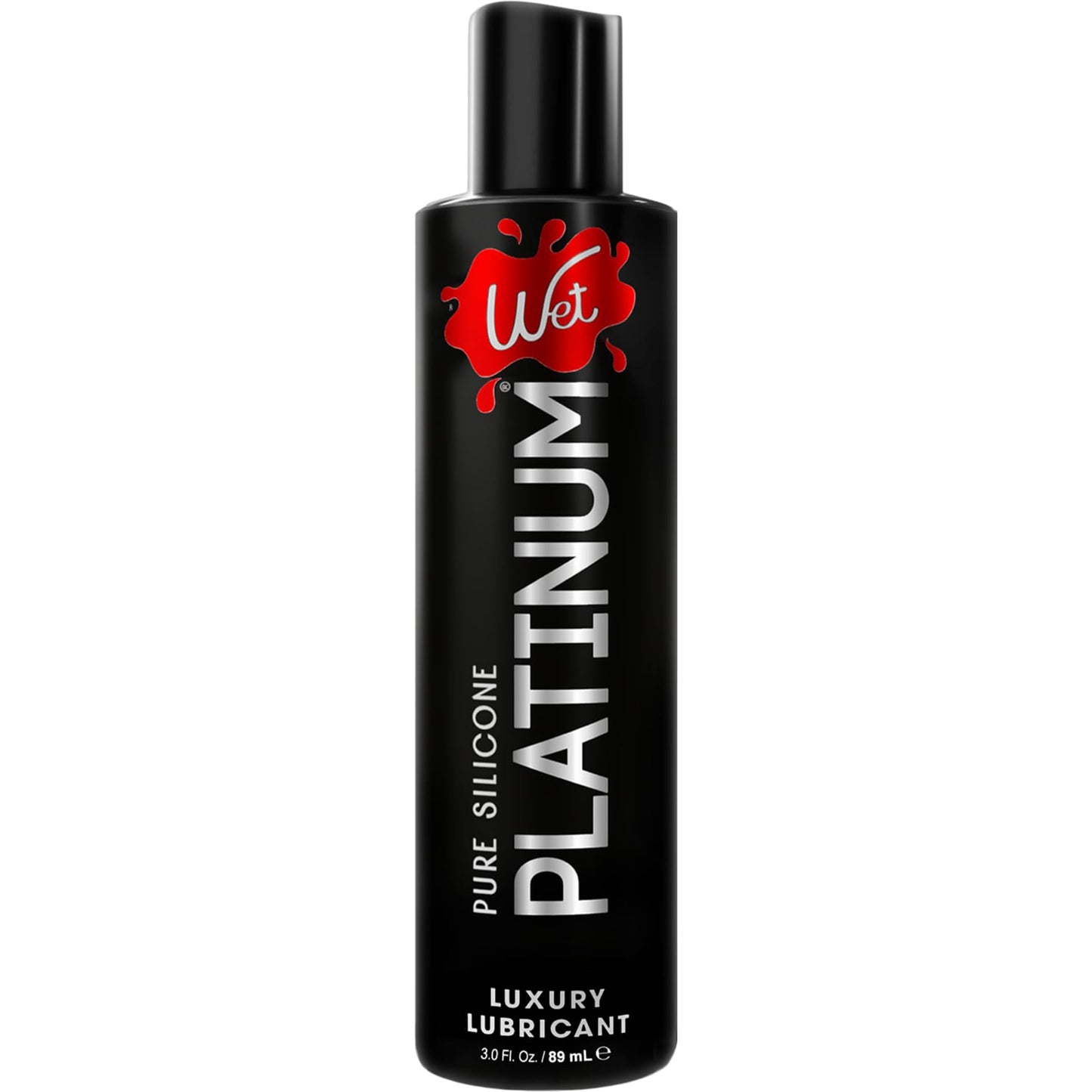 Wet Platinum Silicone Based Lube, Ultra Long Lasting Premium Personal Luxury Lubricant, Men Women & Couples Condom Compatible Water Resistant Non Sticky