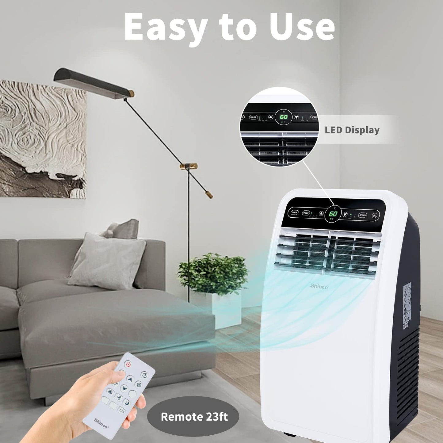Shinco 8000/10000/12000 BTU Portable Air Conditioners