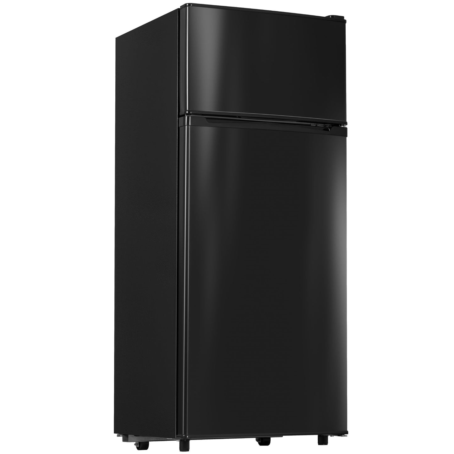 Manastin 3.55 Cu.Ft Mini Fridge with Freezer, Small Refrigerator with 2 Doors for Kitchen, Dorm, Office and Bedroom, Mini Refrigerator with Adjustable Shelves (Black)