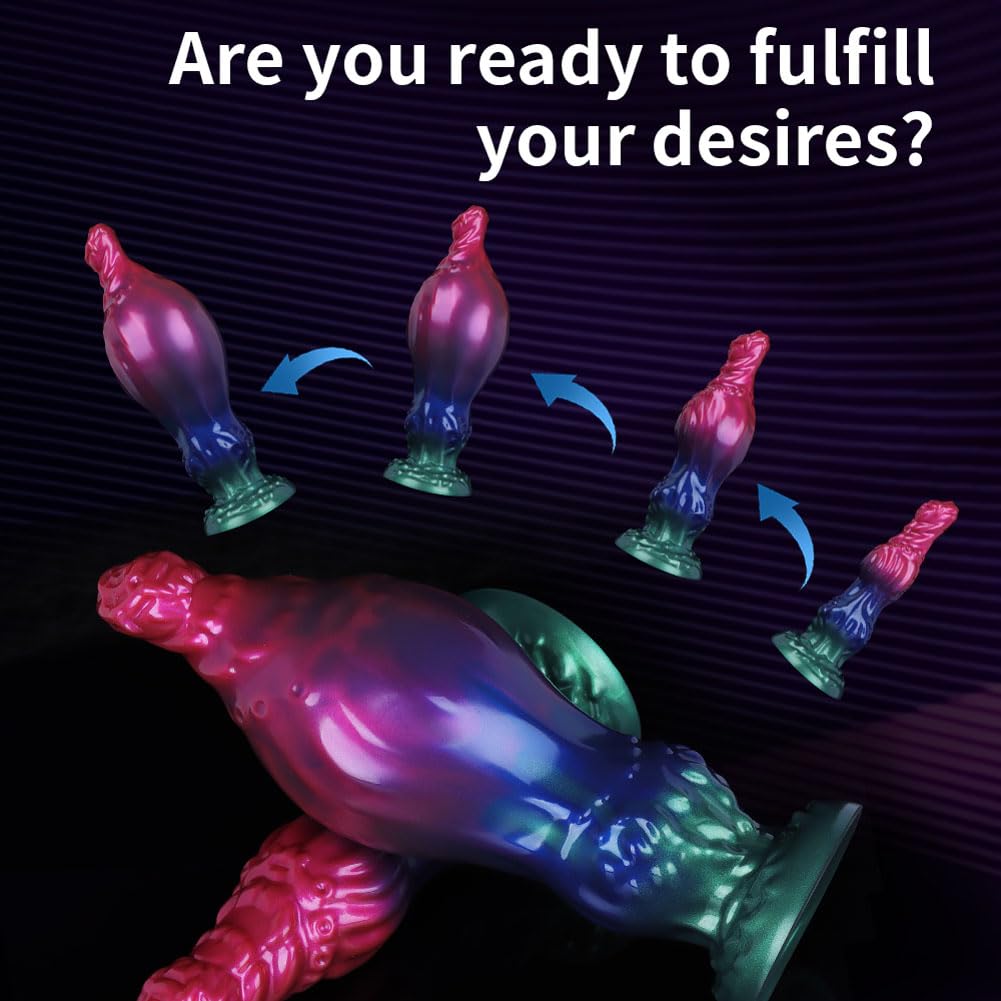 Sex Toys Butt Plug Anal Dildo, Huge Anal Inflatable Dildo Silicone with Suction Cup