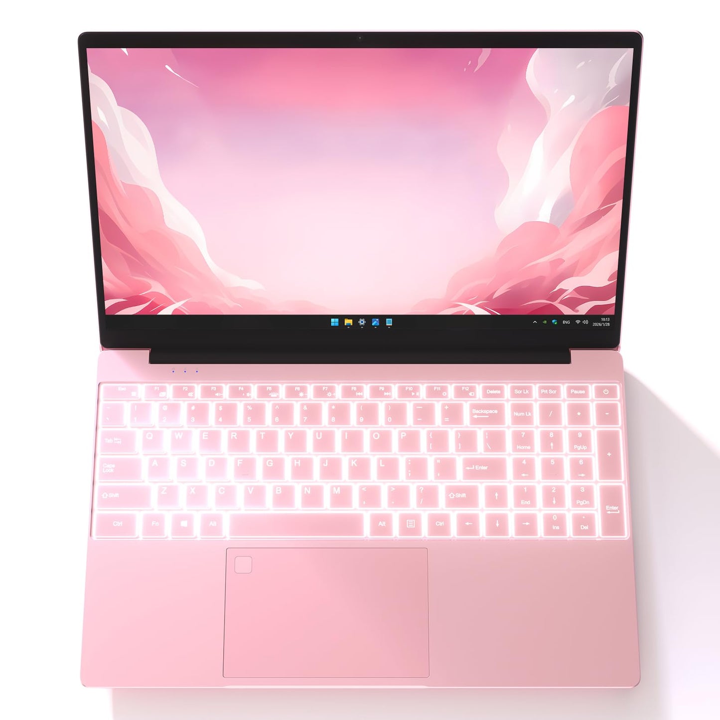 Auusda Business Laptop Computer for Work, Notebook PC for College Students, FHD Display, 4-Core Processor, Backlit Keyboard, Fingerprint ID, Up to 10TB Storage