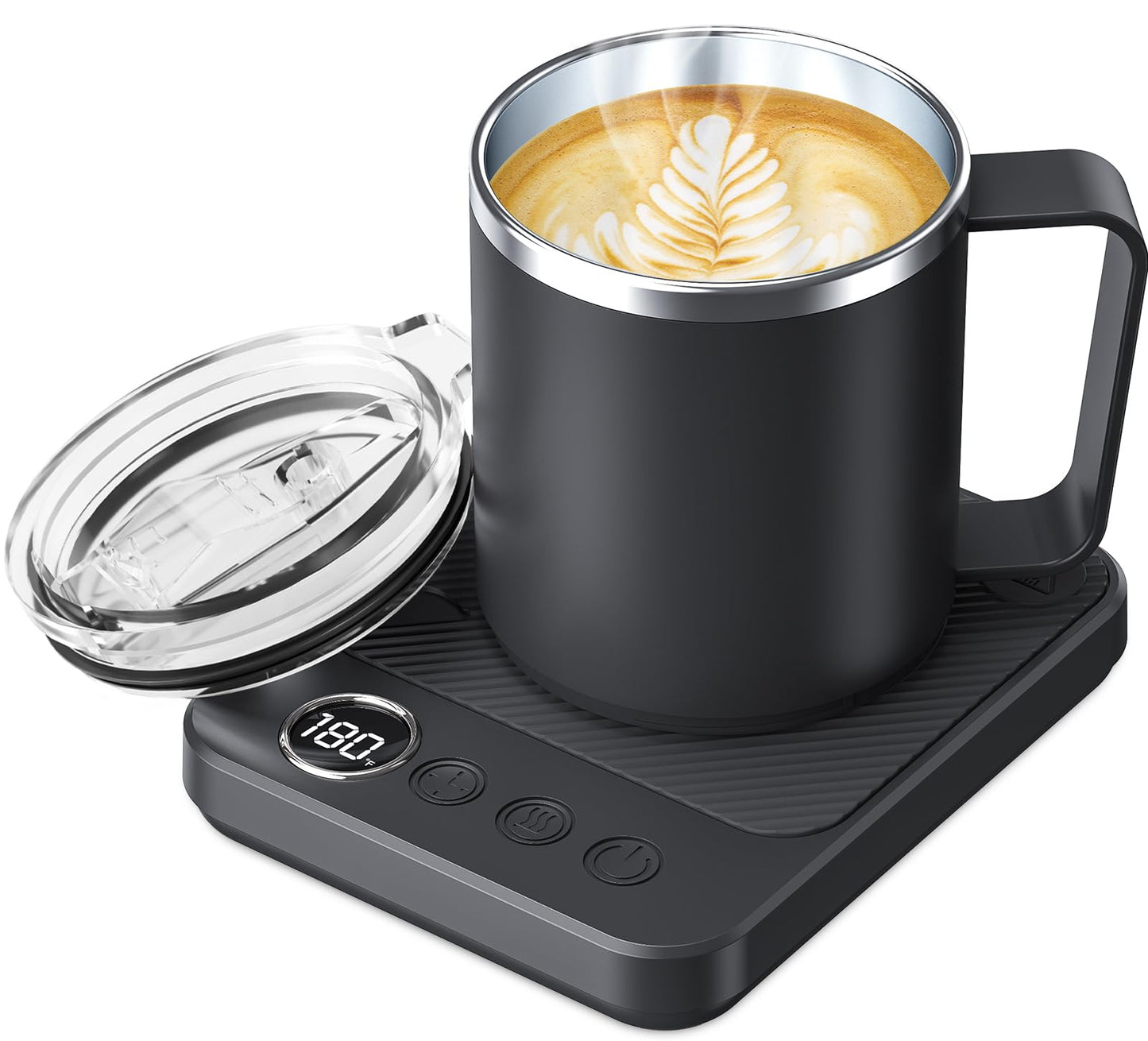 Felibeaco Coffee Mug Warmer & Mug Set for Desk, Smart Coffee Cup Warmer with 16oz Heated Mug, Coffee Heater with Auto Shut Off for Office/Home, Coffee Gifts for Men & Women, for mom