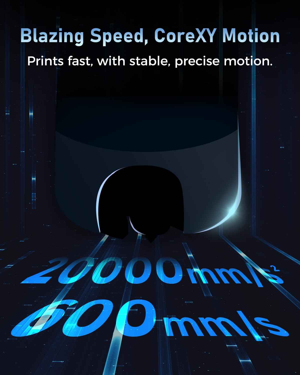 FLASHFORGE 3D Printer AD5 Series with Fully Auto Leveling, 600mm/s High Speed, Quick Detachable Nozzle, Core XY All Metal Structure, Print Size 220x220x220mm