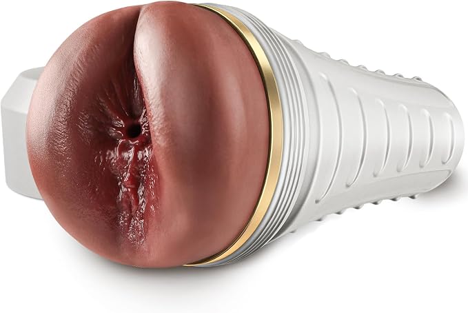 Anal Male Masturbator Realistic Pocket Pussy Vagina Butt Textured with 7.5in Depth Soft and Tighten Anus Fleshy Texture, Penis Training Masturbators Sex Machine Ass Toy for Men (Brown)