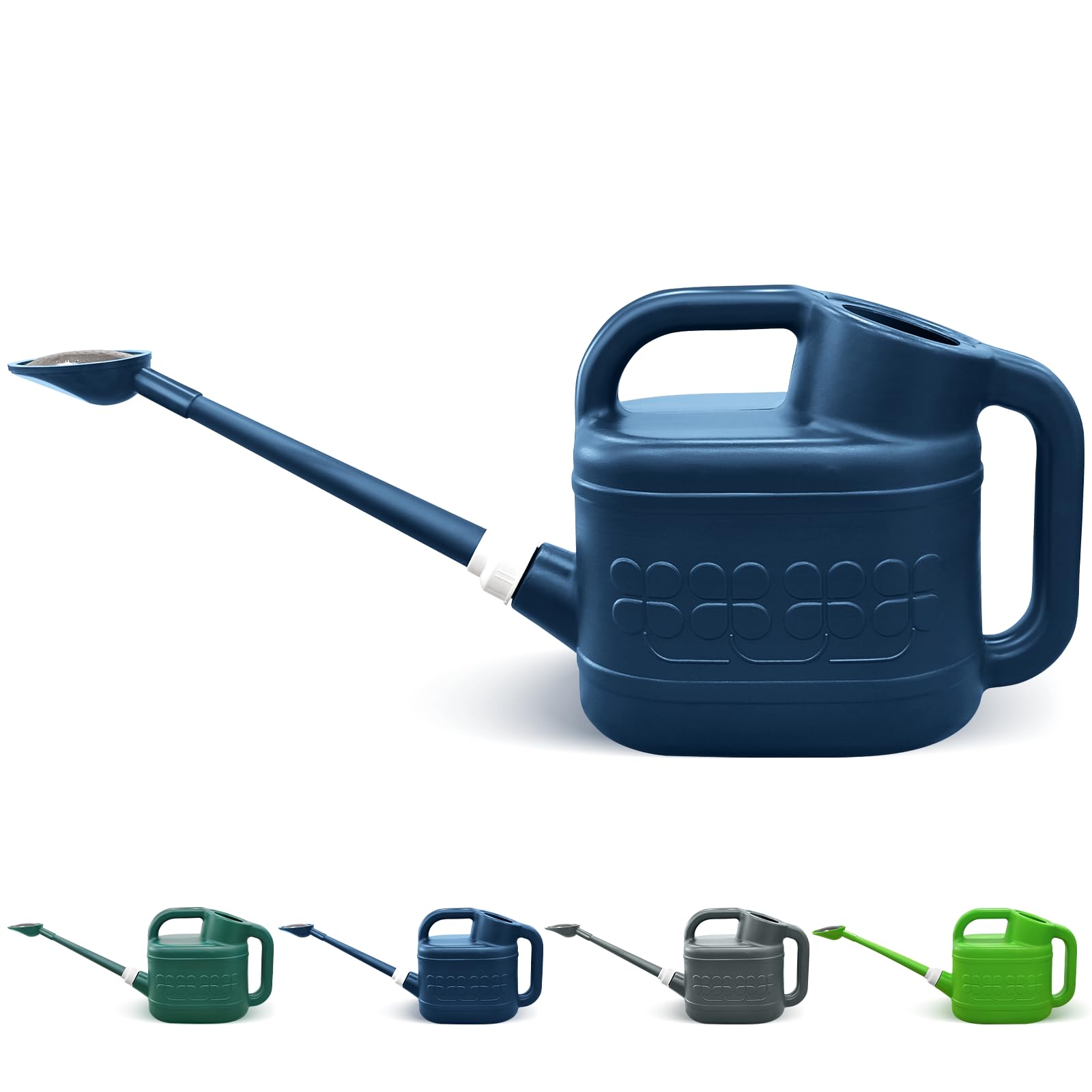Watering Can, Garden Watering Can Outdoor, Plant Water Can with Removable Long Spout and Stainless Steel Sprinkler Head, Large Plastic Outdoor Watering Cans for Gardening Flower Plants