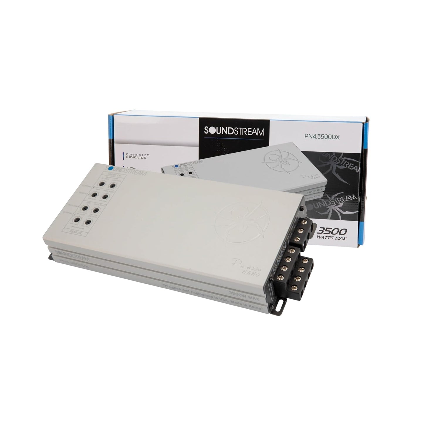 Soundstream Picasso Nano Series of Car Stereo Amplifiers, Monoblock Amps, 4 Channel Amp, 5 Channel Car Audio Amplifier, Mono and Multichannel Amps