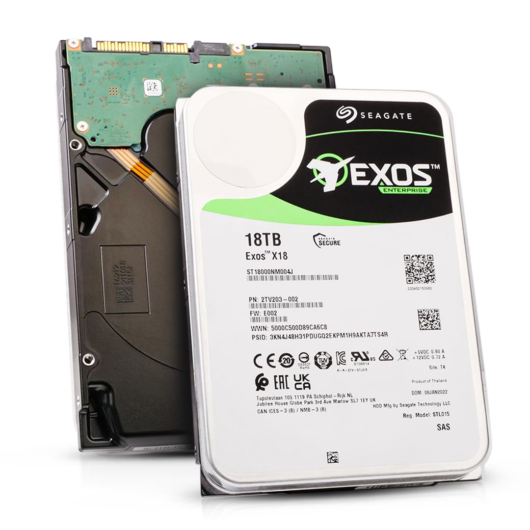Seagate Exos Internal Hard Drive Enterprise HDD (Renewed)
