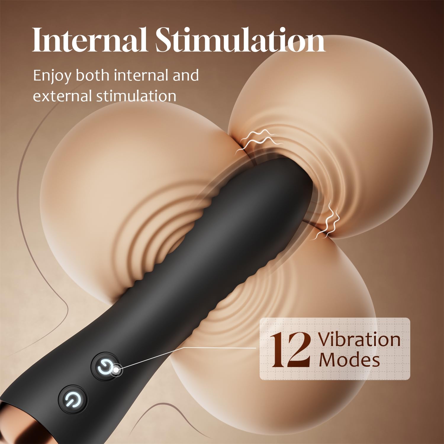 MOOLIGIRL Sex Toys Women, Vibrator Wand Clitoral Stimulator Dildo with 24 Vibration Patterns, Adult Sex Toy, Cordless & Waterproof Wand Massager for Solo & Couple Full-Body Stimulation