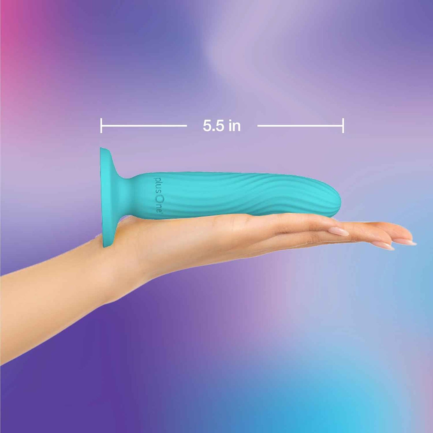 plusOne Dil-lite Internal Stimulator Flexible Non-Vibrating Dildo Teal