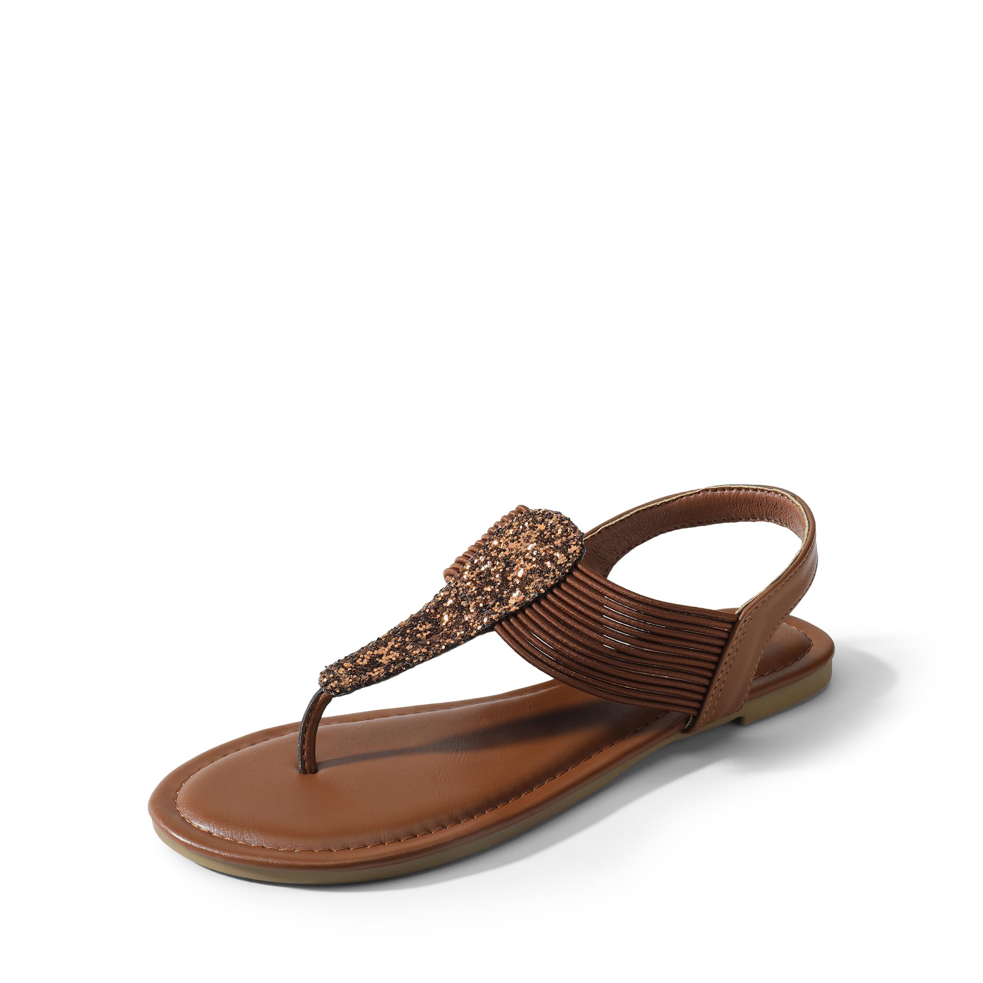 DREAM PAIRS Women's Elastic Strappy String Thong Ankle Strap Summer Gladiator Sandals