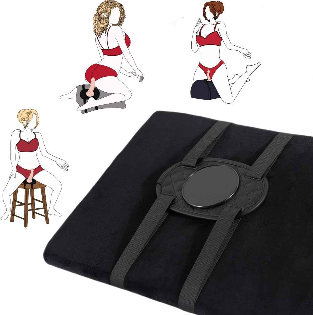 Traumhk Adjustable Suction Cup Dildo Mount Strap for Furniture