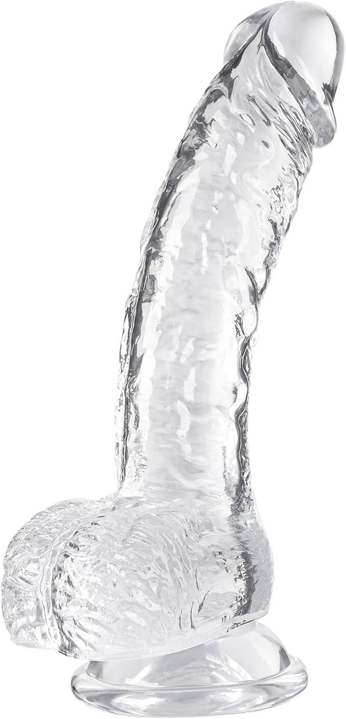 Vikkiy Realistic Dildo 7.3 Inch Body-Safe TPE Suction Cup