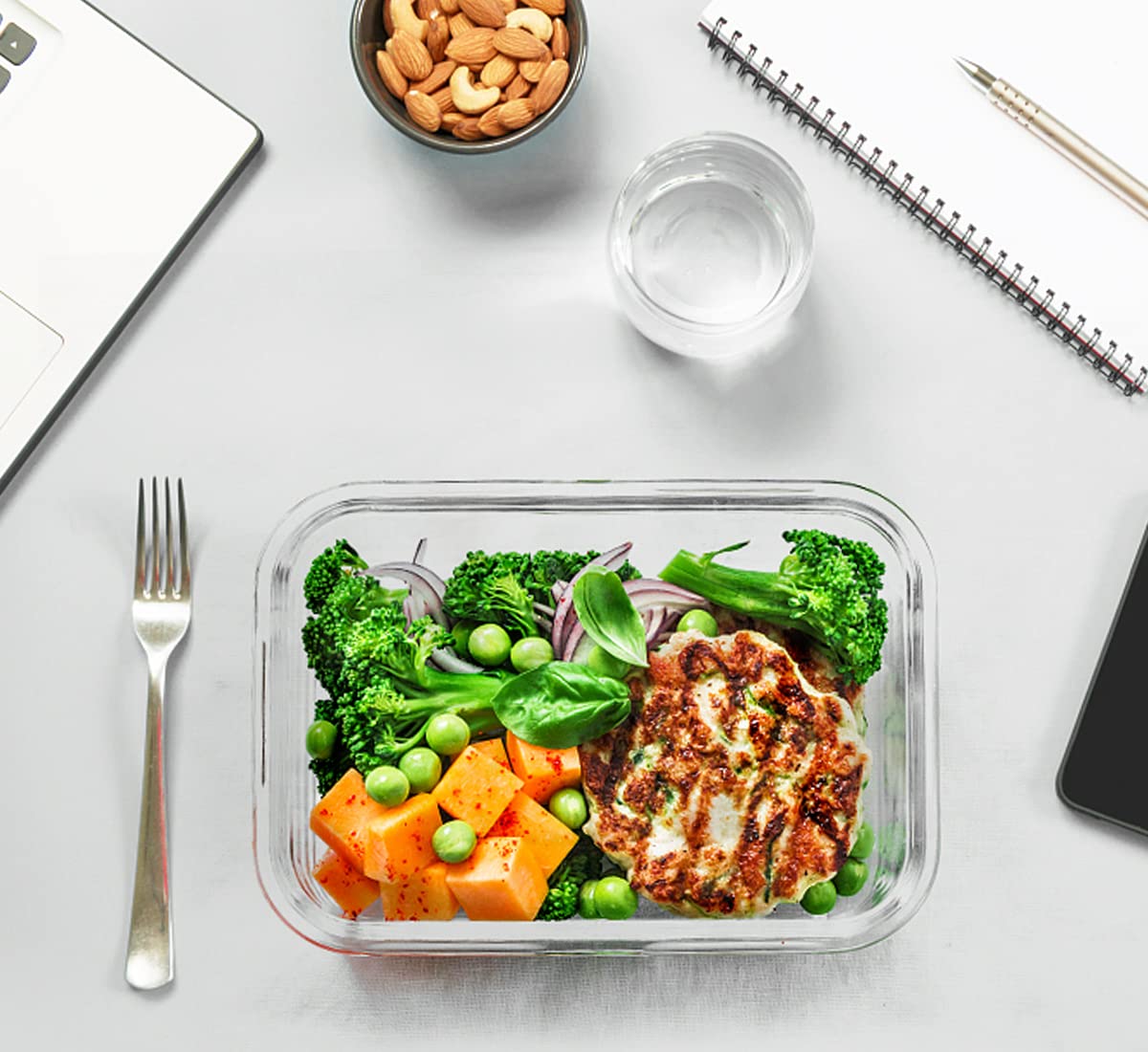 M MCIRCO 30 Pieces Glass Food Storage Containers with Upgraded Snap Locking Lids,Glass Meal Prep Containers Set - Airtight Lunch Containers, Microwave, Oven, Freezer and Dishwasher Friendly