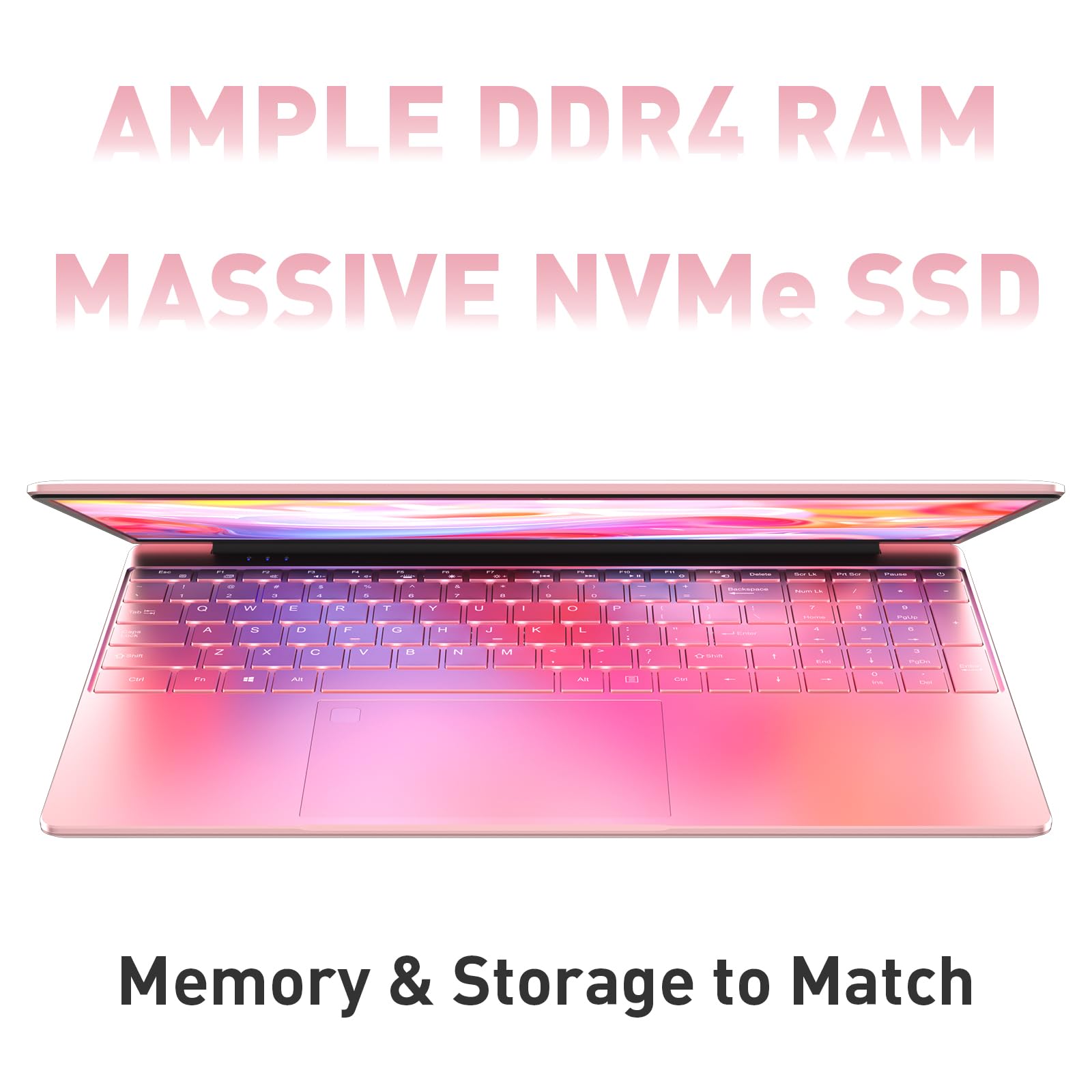 Auusda Business Laptop Computer for Work, Notebook PC for College Students, FHD Display, 4-Core Processor, Backlit Keyboard, Fingerprint ID, Up to 10TB Storage