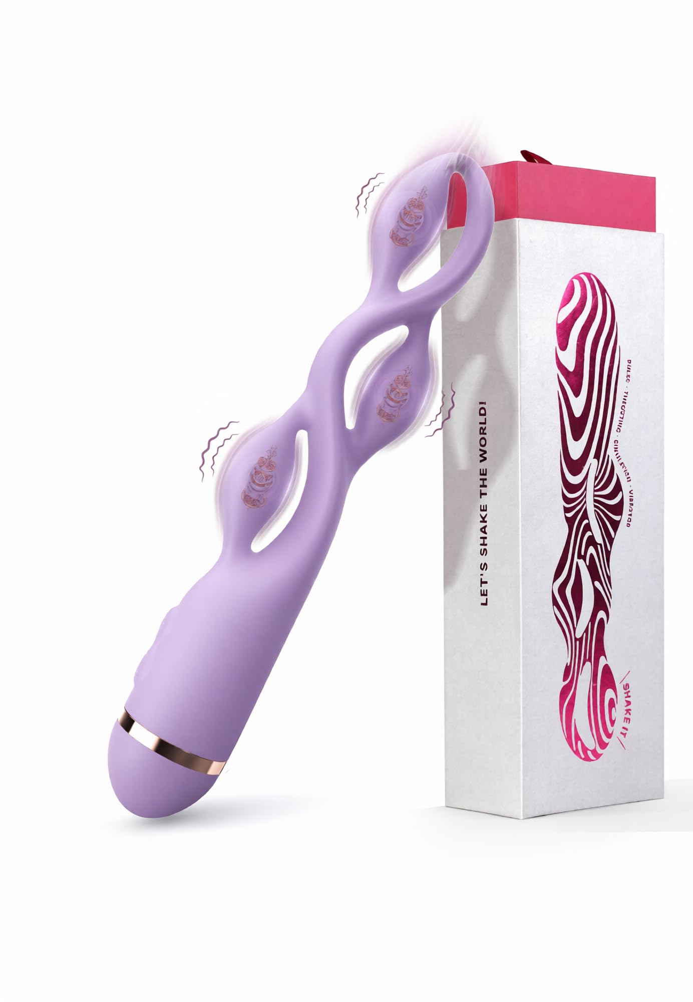 G spot Vibrator Adult Toy - Toendi Premium Vibrators with 10 Modes, Triple Stimulation Full Silicone Silent Vibrator IPX7 Waterproof, Clitoral Anal Beeds Nipple Toys Adult Toys for Women Men Couple