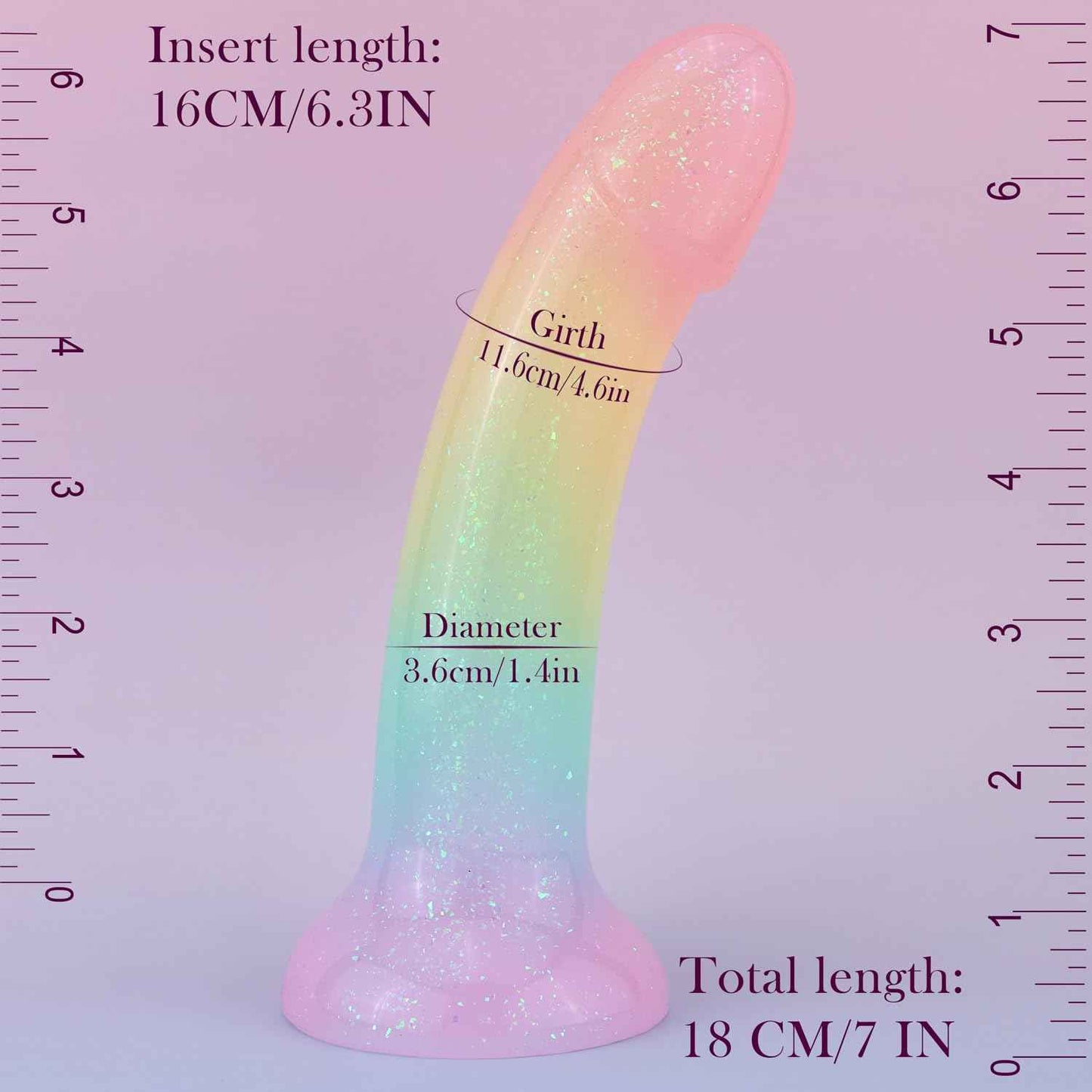 7 Inch Clear Liquid Silicone