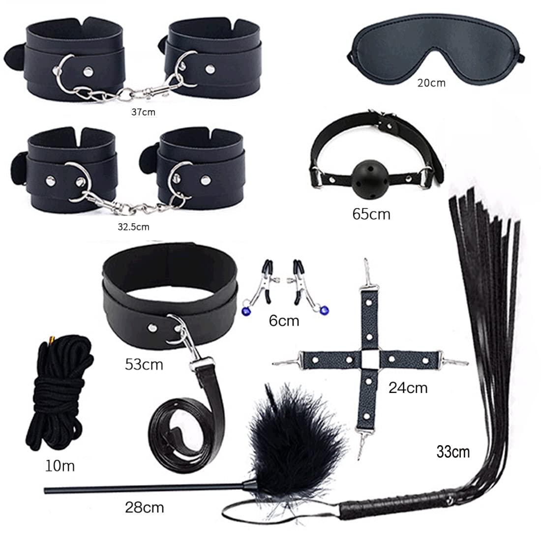 41Pcs SM Bondage Restraint Vibrator Silicone Anal Plug Sex Toys for Butt Plug Color