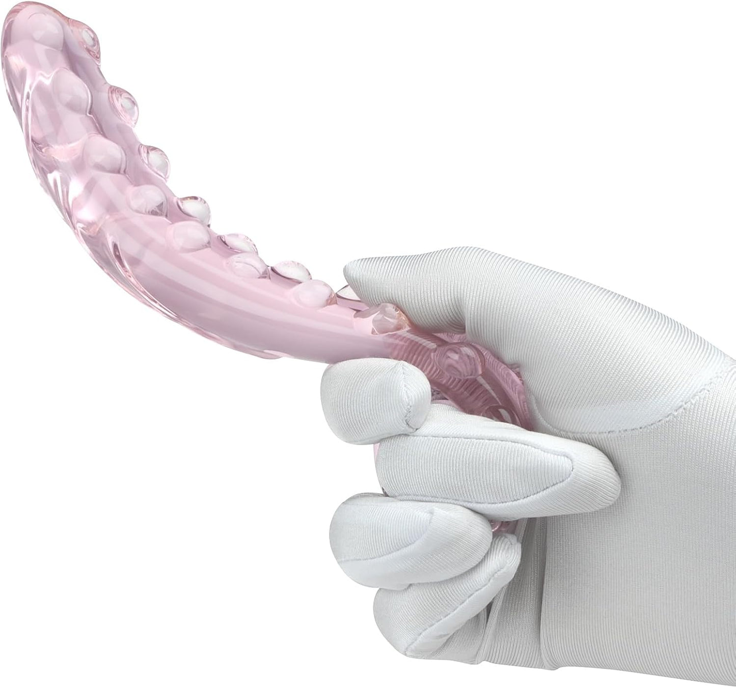 Crystal Glass Dildo G-Spot Anal Dildo Pink Fantasy Tentacles Crystal Glass Anal Plug Butt Plug G-Spot Prostate Massager Anal Sex Toys for Women Men Couple