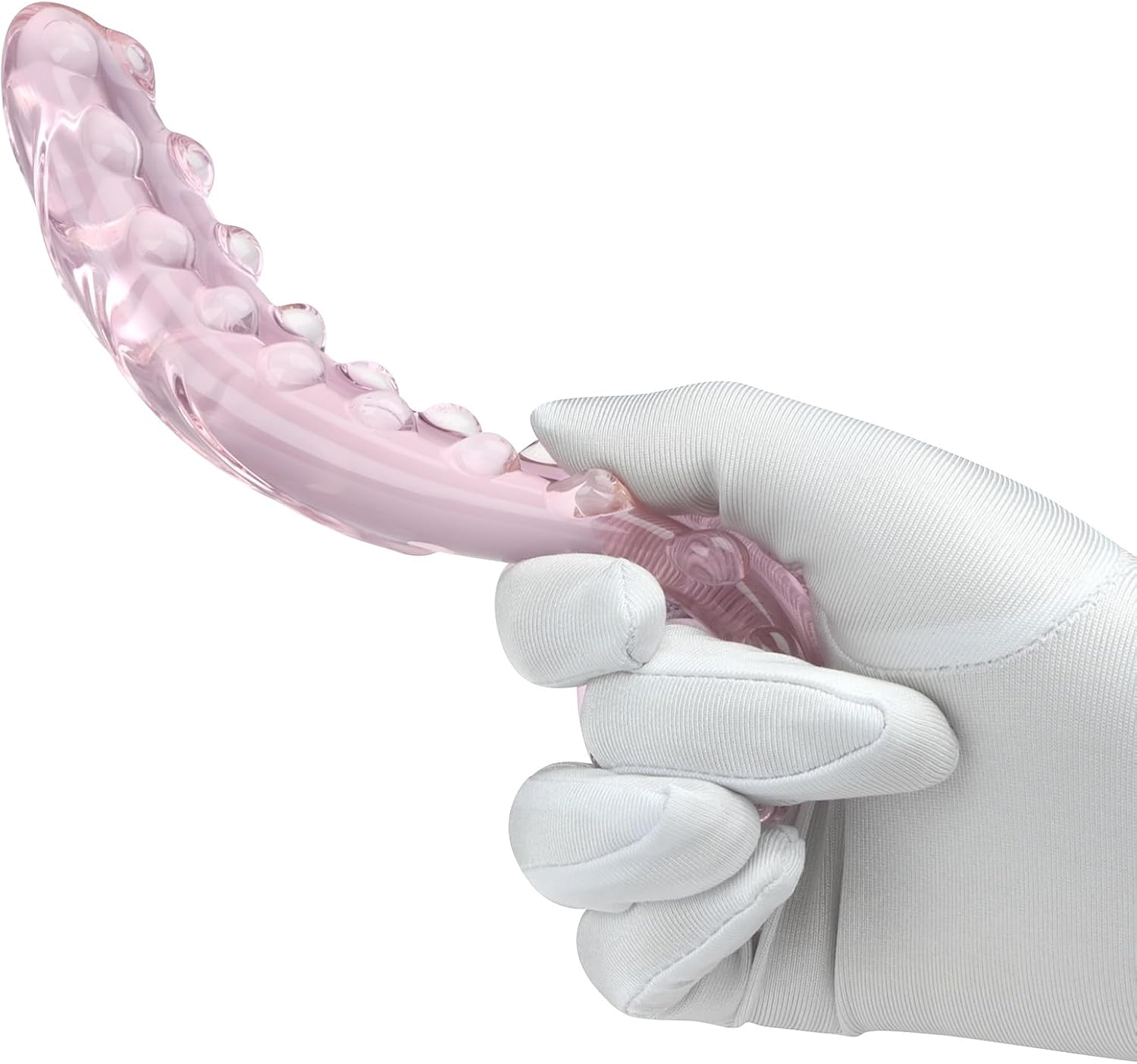 Crystal Glass Dildo G-Spot Anal Dildo Pink Fantasy Tentacles Crystal Glass Anal Plug Butt Plug G-Spot Prostate Massager Anal Sex Toys for Women Men Couple