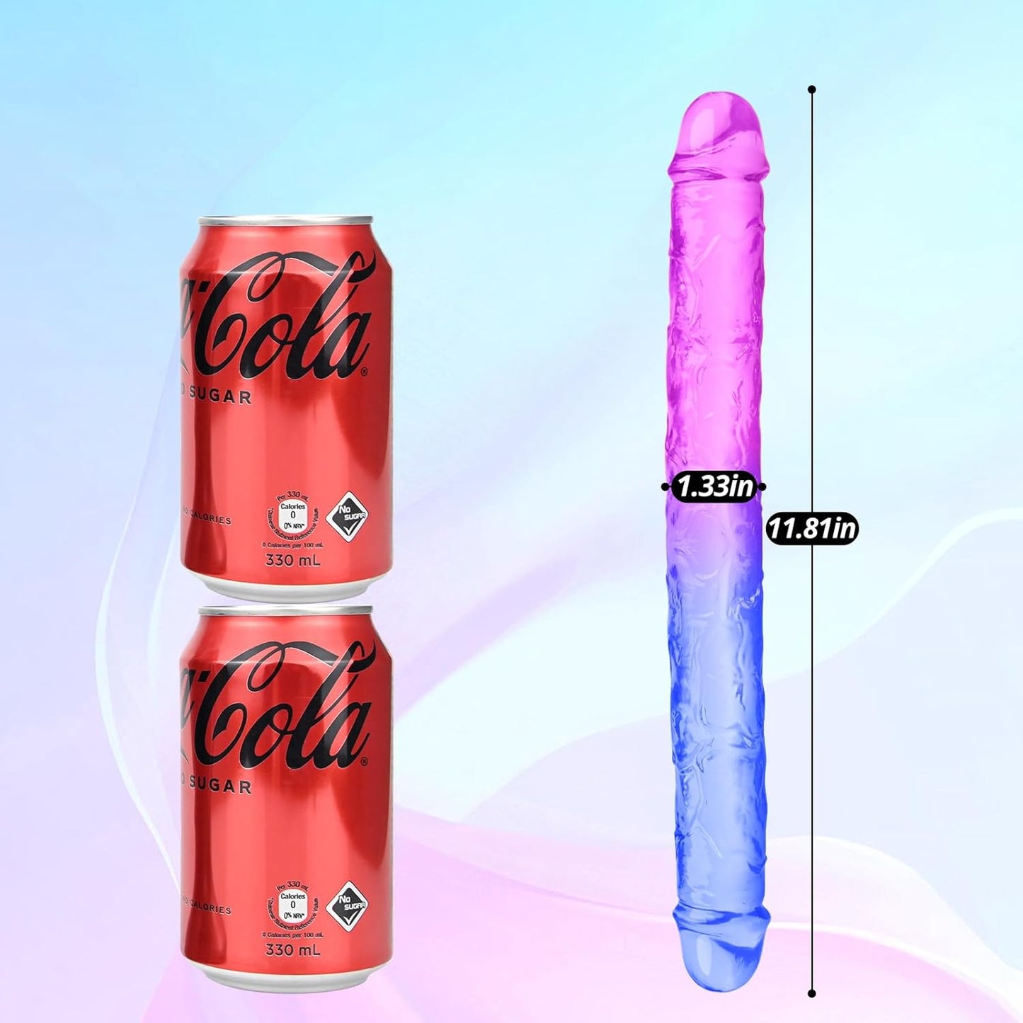 Sex Factory Double Ended Realistic Dildo Flexible TPE Gradient