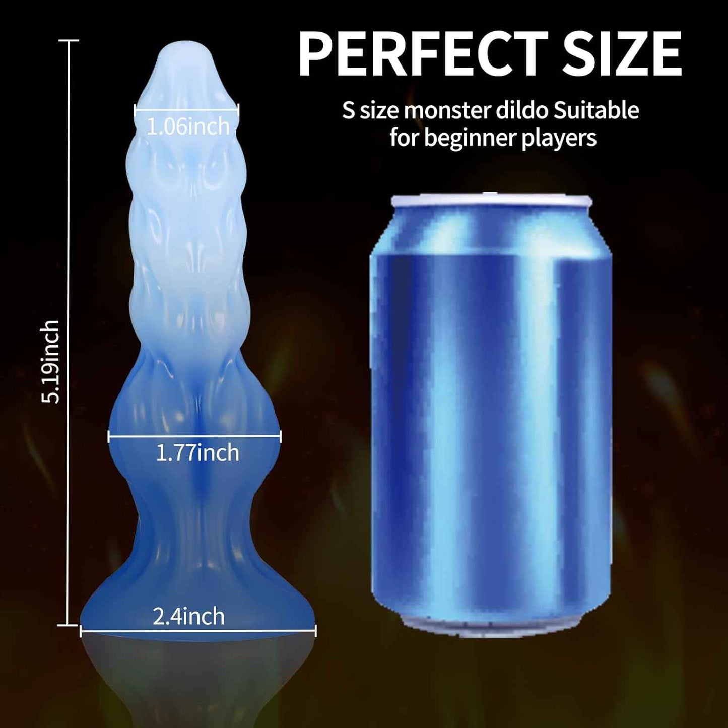 DAPOMEI Realistic Dog Knot Dildo Silicone Fantasy Suction Cup