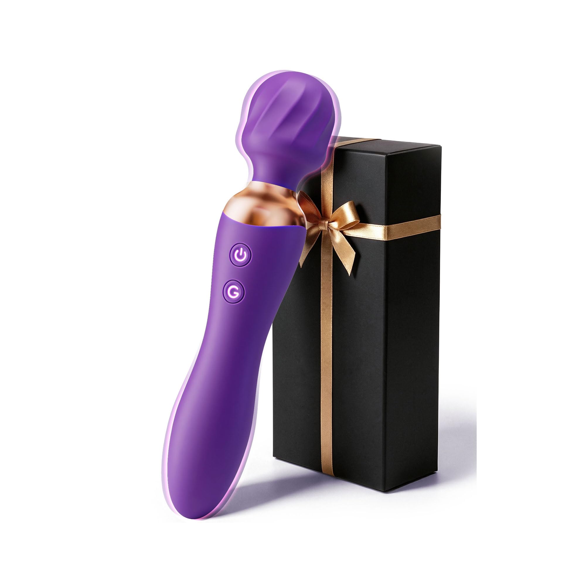 MOOLIGIRL Sex Toys Women, Vibrator Wand Clitoral Stimulator Dildo with 24 Vibration Patterns, Adult Sex Toy, Cordless & Waterproof Wand Massager for Solo & Couple Full-Body Stimulation