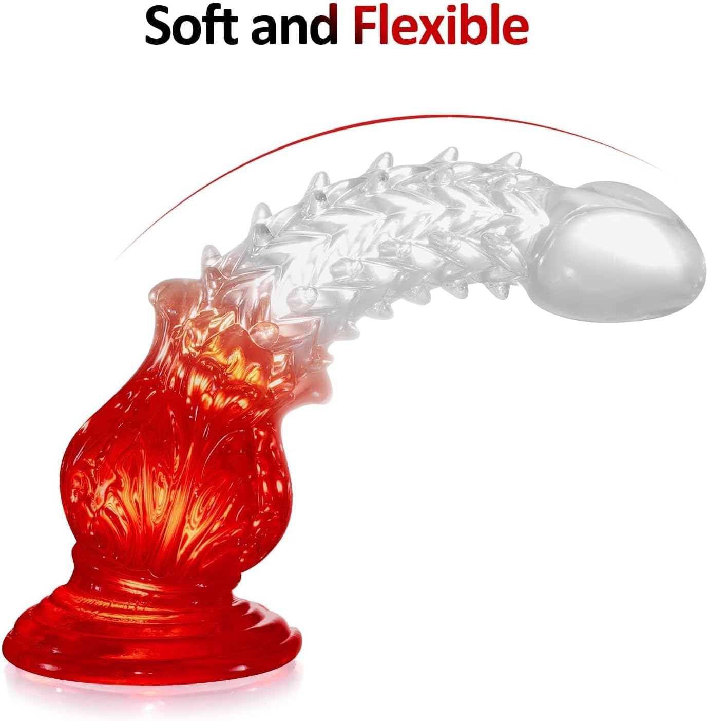 9.2 in Big Fantasy Dildo,Knot Dildo with Suction Cup,Adult Sex Toy for Women Men and Couples