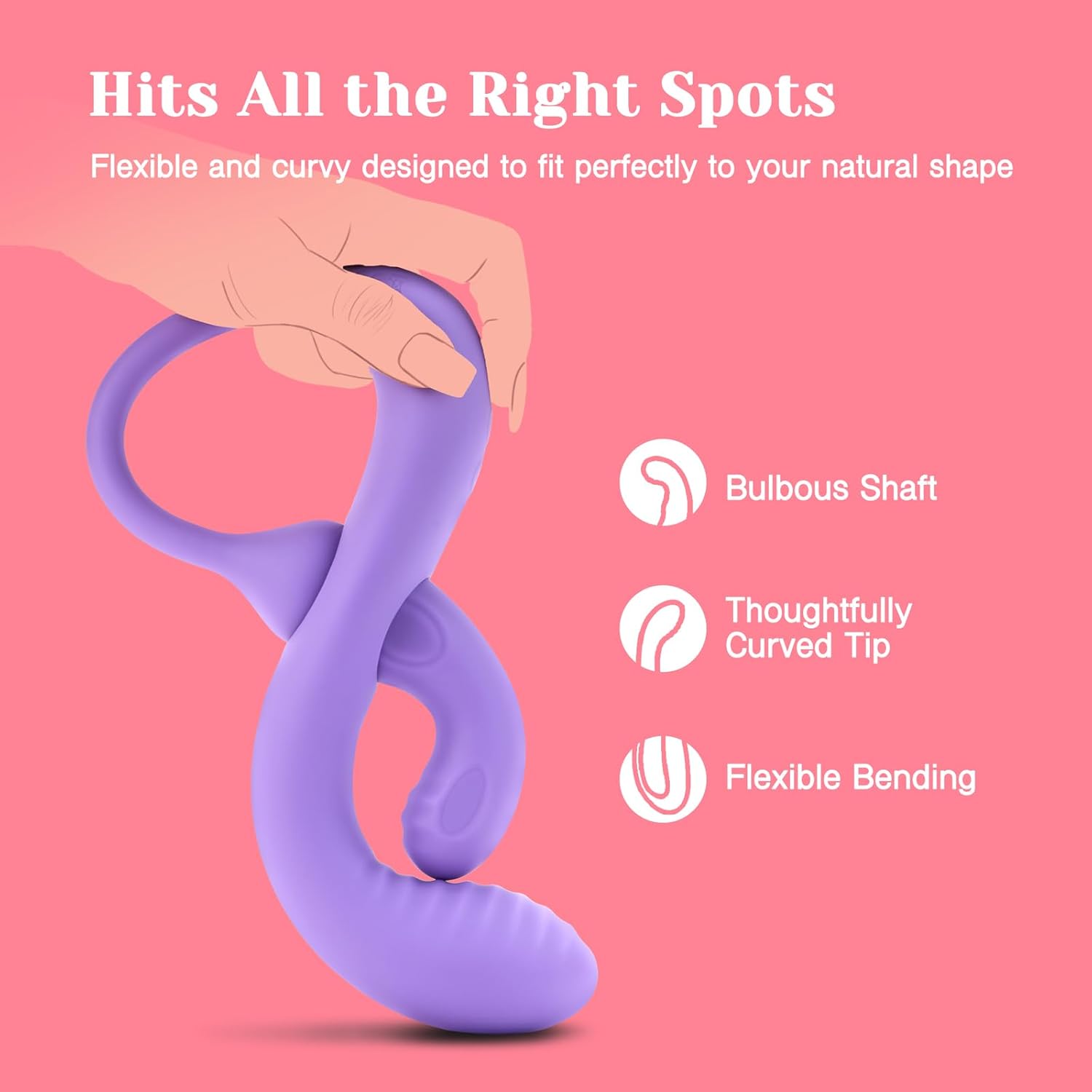 Tracy's Dog Wizzy Transformable Rabbit Vibrator Silicone Purple