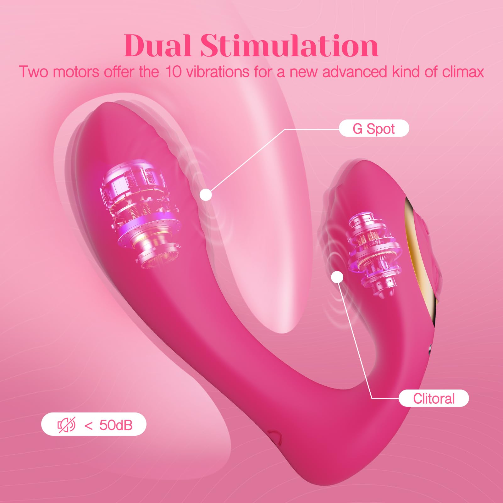 Tracy's Dog Clitoral G Spot Vibrator, Flexible Vibrating Sex Toy Vibrators for Women Couple, Erotic Massage