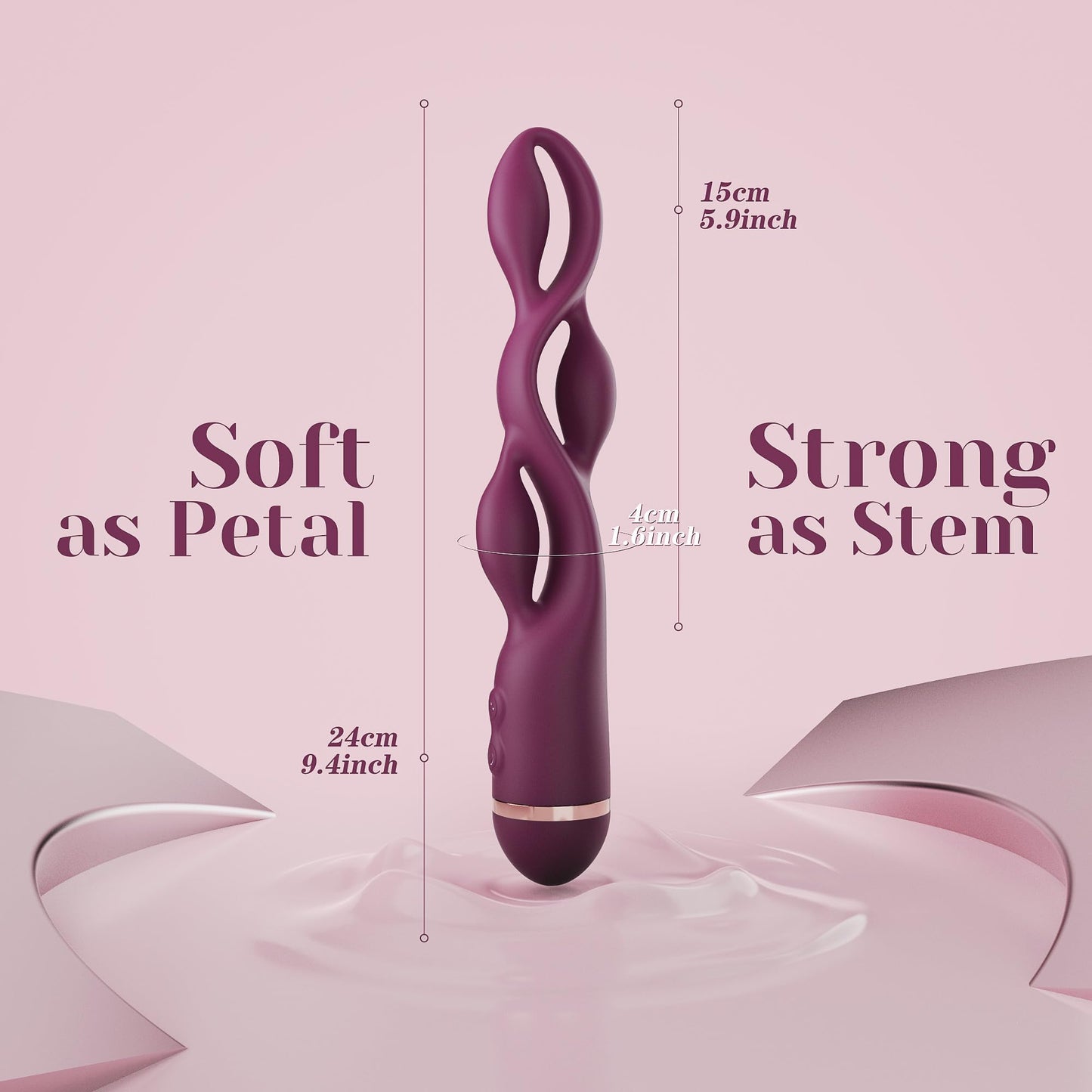 G spot Vibrator Adult Toy - Toendi Premium Vibrators with 10 Modes, Triple Stimulation Full Silicone Silent Vibrator IPX7 Waterproof, Clitoral Anal Beeds Nipple Toys Adult Toys for Women Men Couple