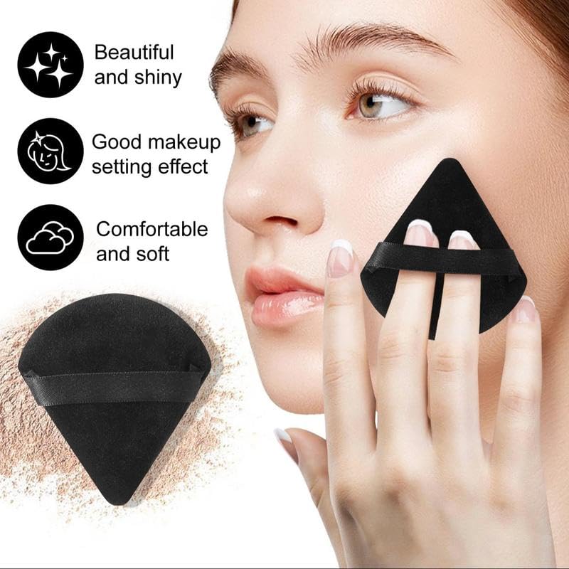 25Pcs Makeup Brush Set Includes Makeup Brushes, Washbag, Triangle Puffs, Finger Puffs, Cleaning Sponge, Makeup Sponges, Cleaning Tool, other Eye Makeup Tools