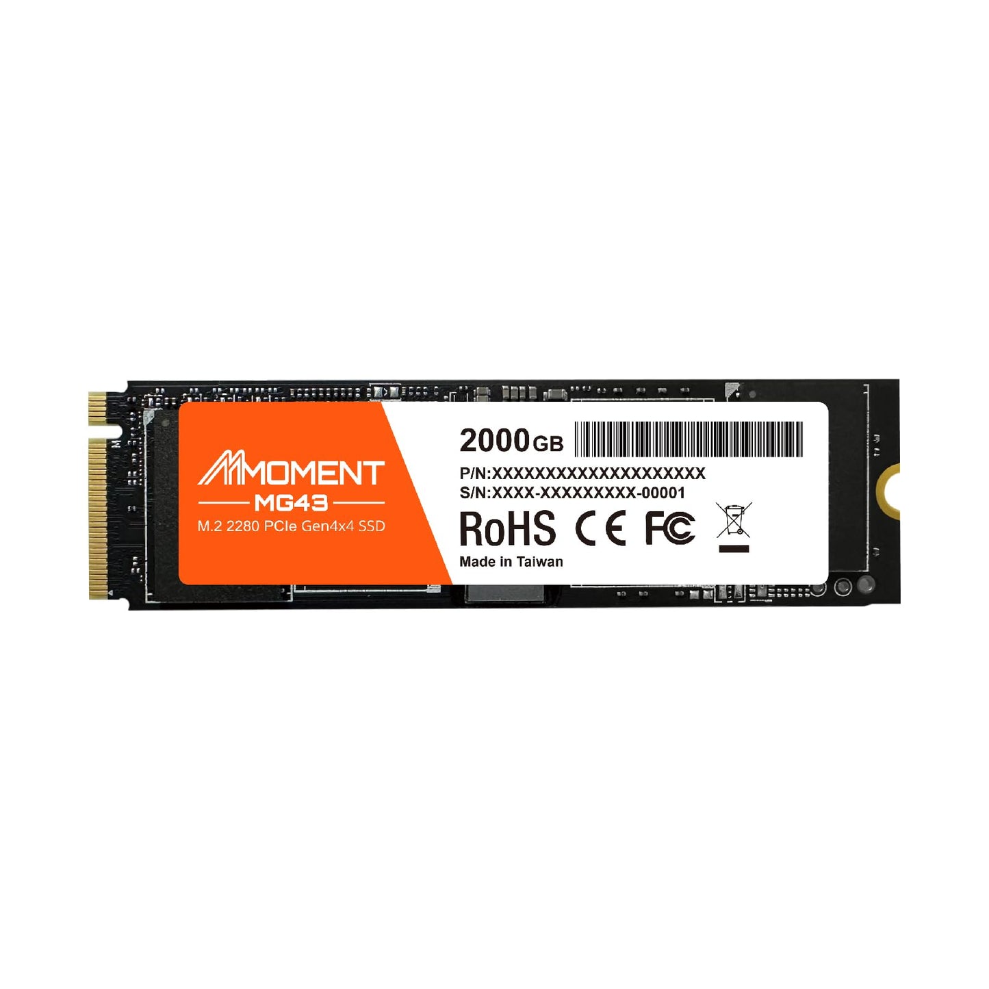 MMOMENT NVMe M.2 2280 PCIe Gen 3x4, Solid State Drive Internal SSD