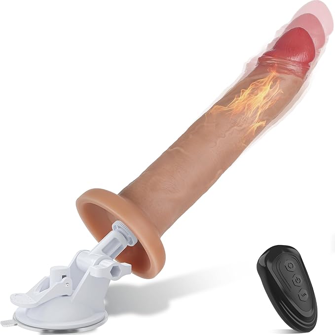 sneerbaby Realistic Thrusting Dildo Vibrator 8.7in Heating Suction Cup