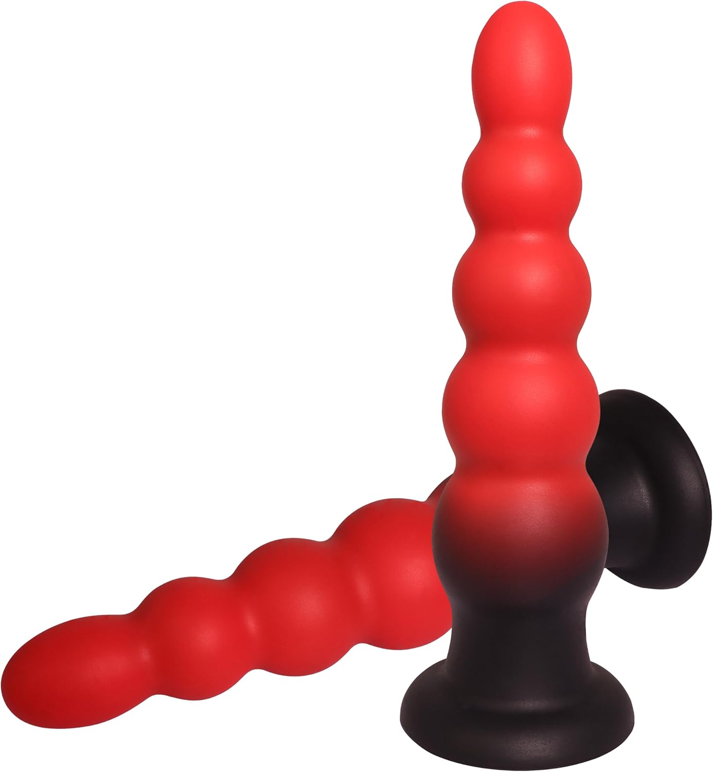 7'' Silicone Anal Butt Plug, Soft Anal Beads Five-Bead Progressive Anal Trainer, Anus Dilator Masturbator Adult Sex Toys with Strong Suction Cup for Hands-Free Play, Anal Toy for Men Women Couple