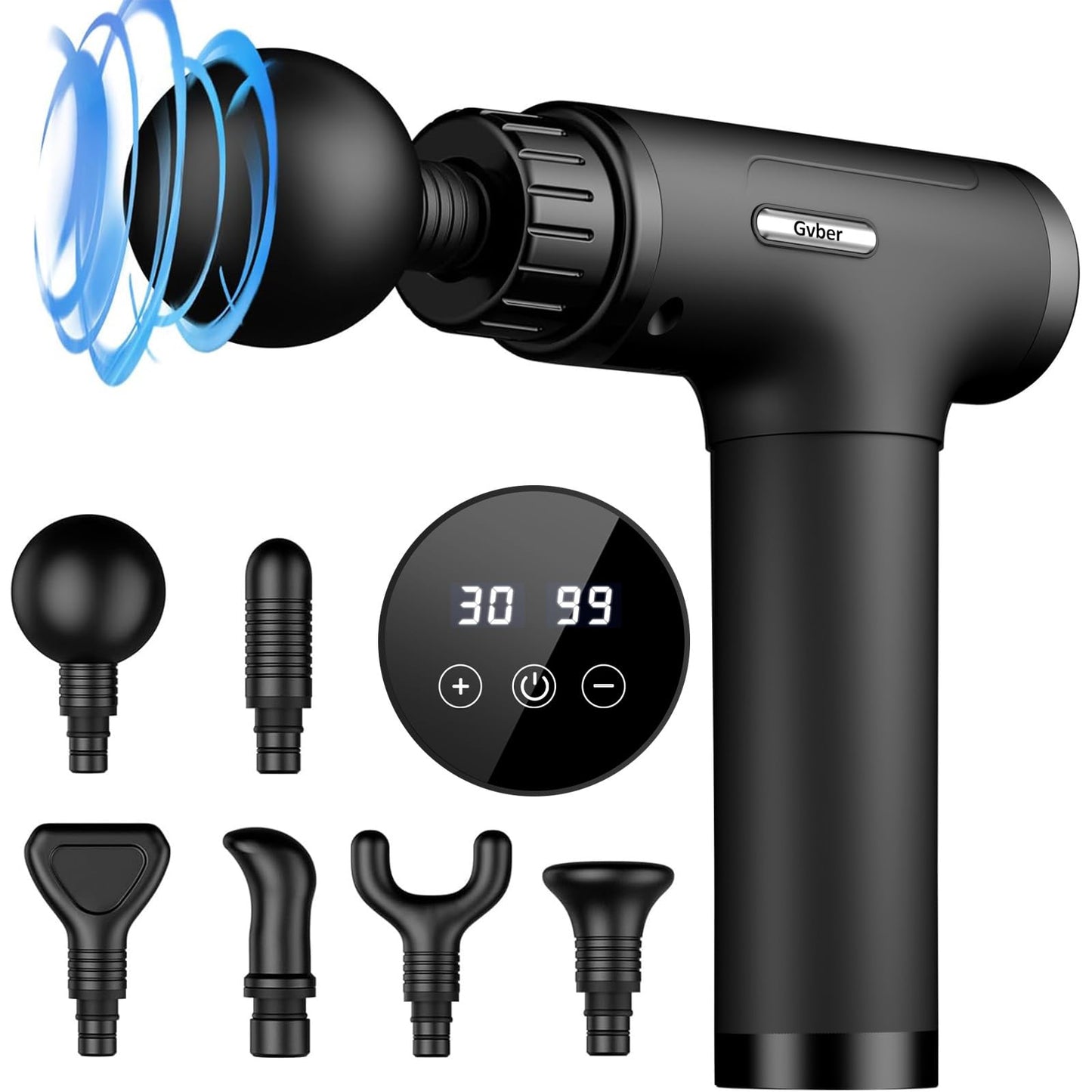 Gvber Massage Gun Deep Tissue，6 Attachments