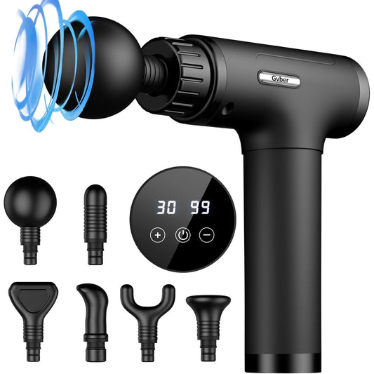 Gvber Massage Gun Deep Tissue，6 Attachments