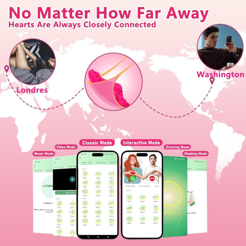 Clitiors Toys,Remote Vibaerater for Women Underwear Remote Control Virabtor Pantie,Wearable App Controlled Toys Adults Long Distance Remote Controlled Virabtor Small Discreet Virabtor B0gg5