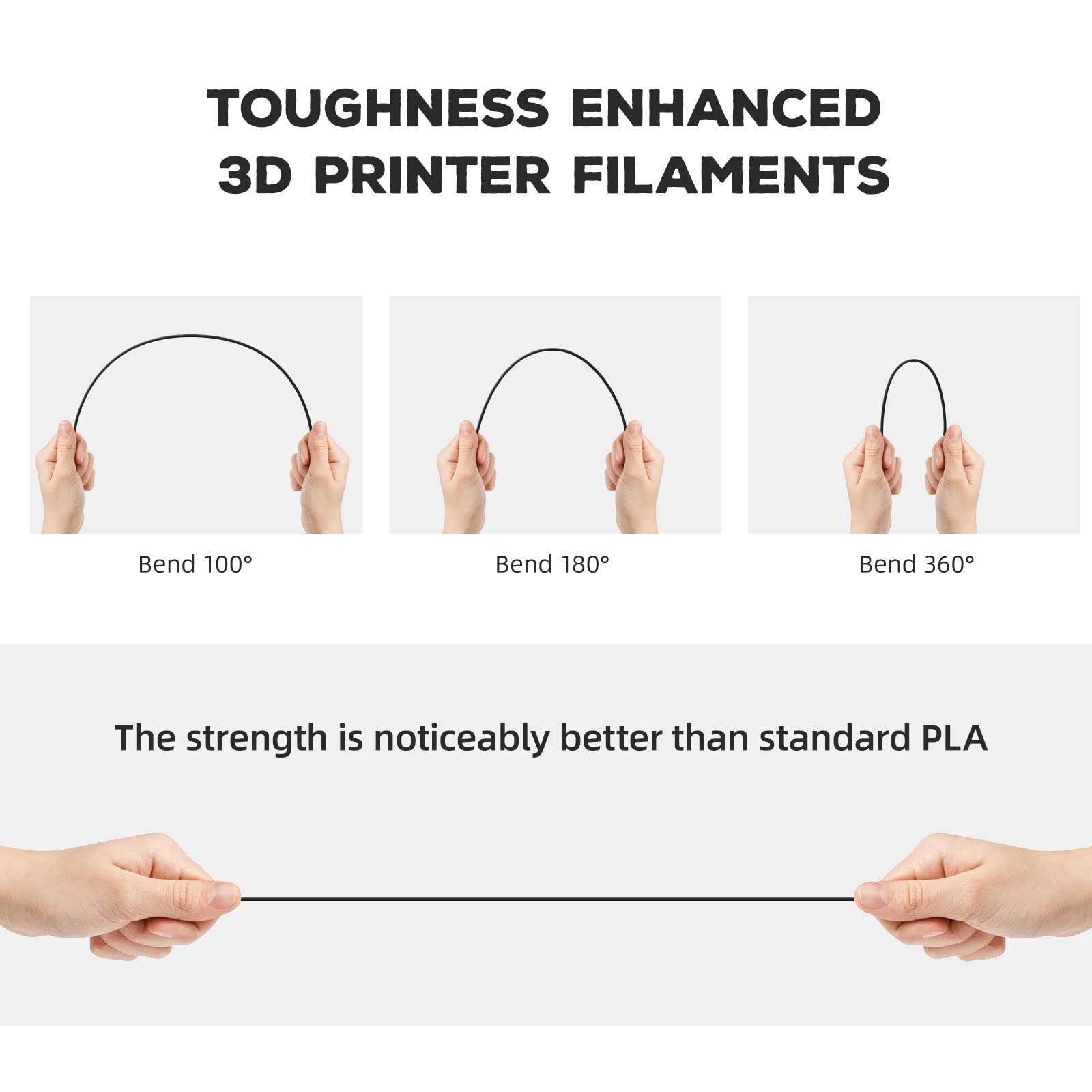 FLASHFORGE Matte PLA Filament 1.75mm +/- 0.02mm, Subdued Matte Surface 3D Printer Filament 1kg (2.2lbs) Spool, Excellent Printing Performance, Easy to Use for Most FDM 3D Printers