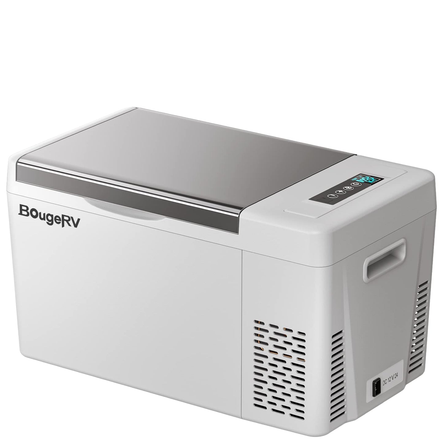 BougeRV Portable Car Freezer 12v Car Refrigerator Car Fridge Compressor Freezer,12/24V DC 110~240 Volt AC,-7℉~50℉