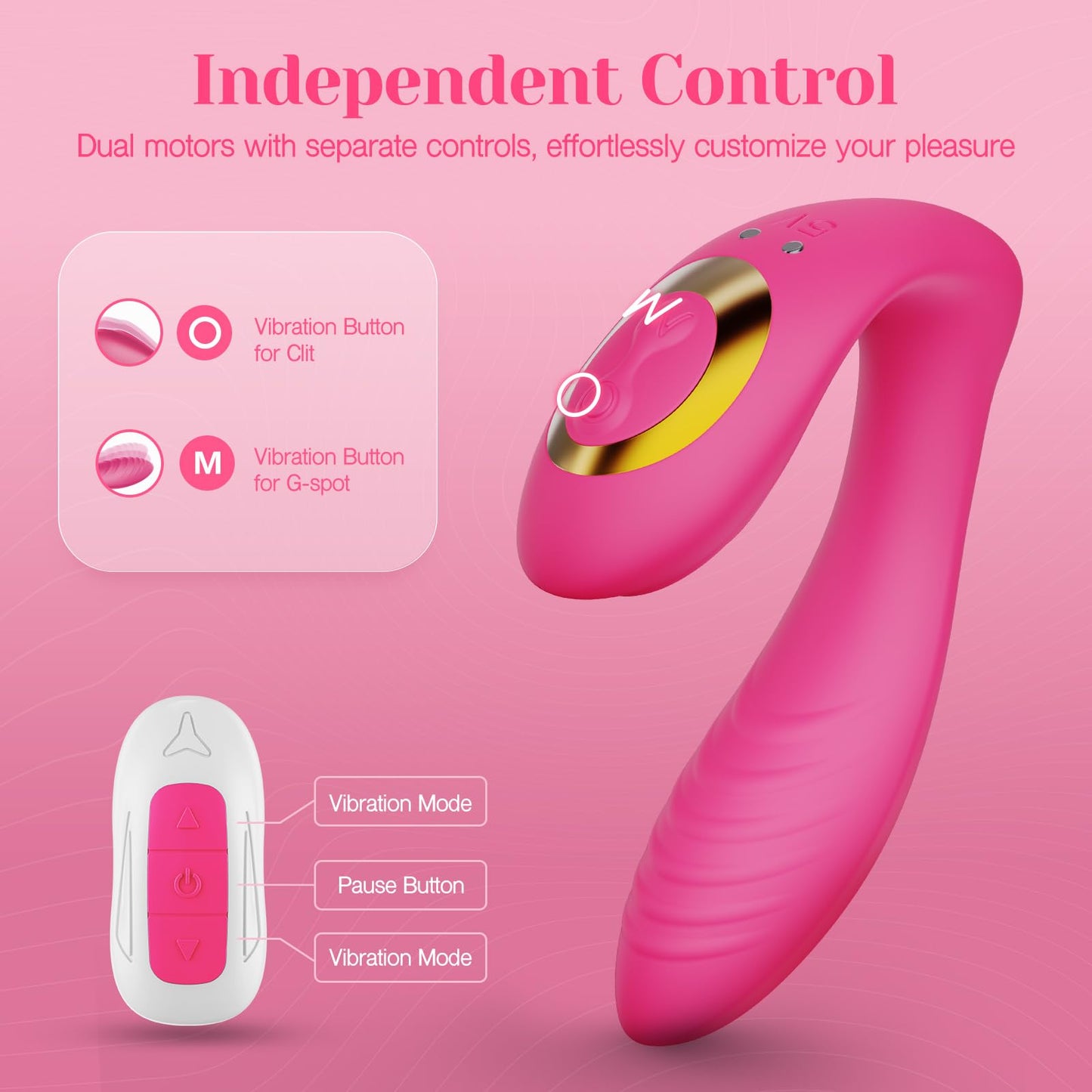 Tracy's Dog Clitoral G Spot Vibrator, Flexible Vibrating Sex Toy Vibrators for Women Couple, Erotic Massage