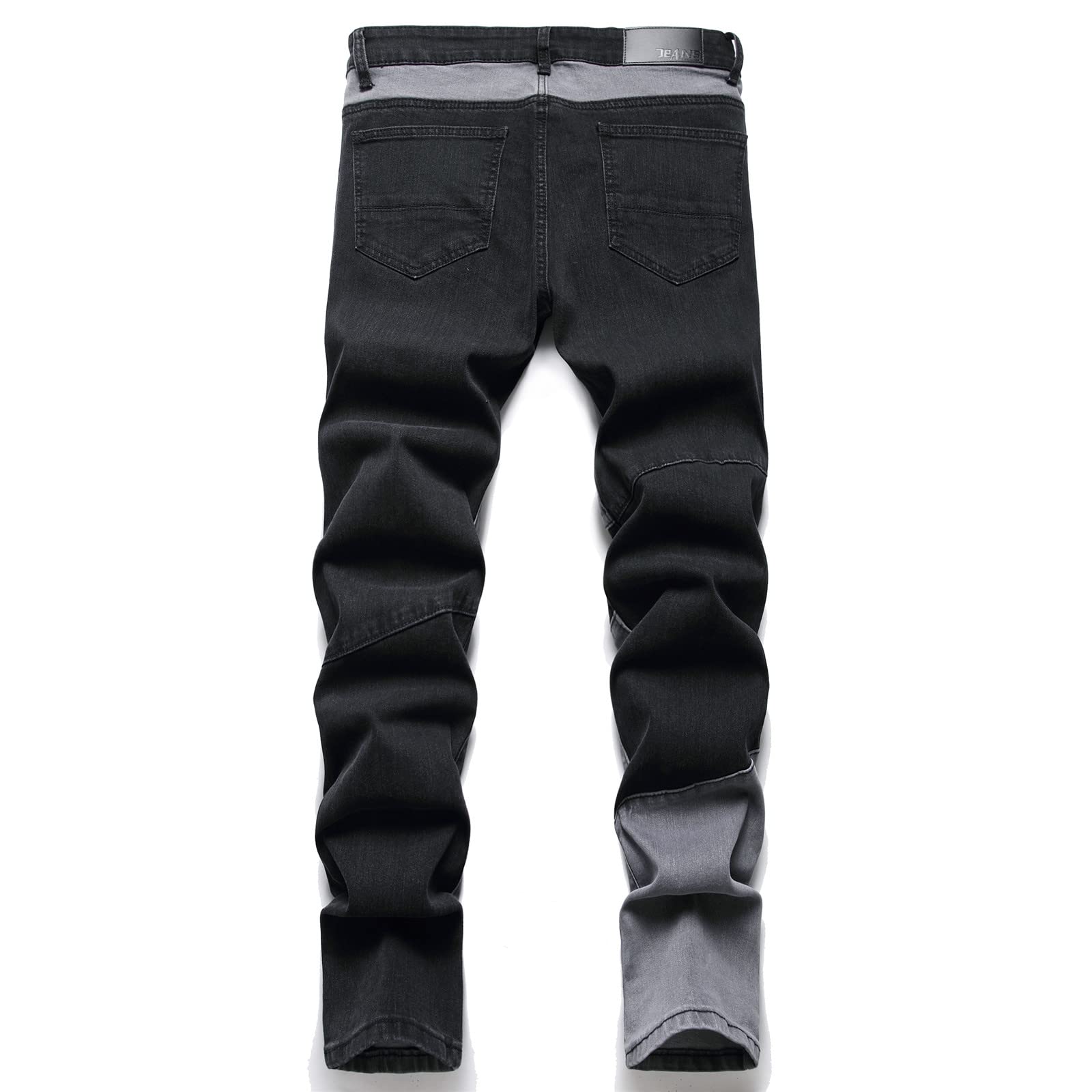 AITITIA Men's Ripped Regular Fit Jeans
