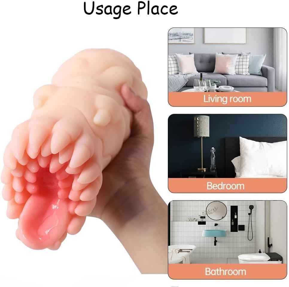 Realistic Monster Male Masturbator with Pocket Pussy Vigina,TPE Alien Adult Sex Toy,Tight Ona Hole,Male Fantasy Stroker for Masturbation,Fantasy Onahole,Lifelike Portable Sex Doll for Gay Men