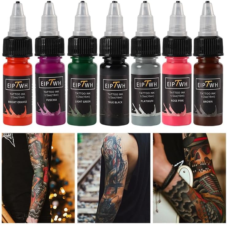 EIPTWH 14 Colors Tattoo Ink Set 15ml Pigment Kit