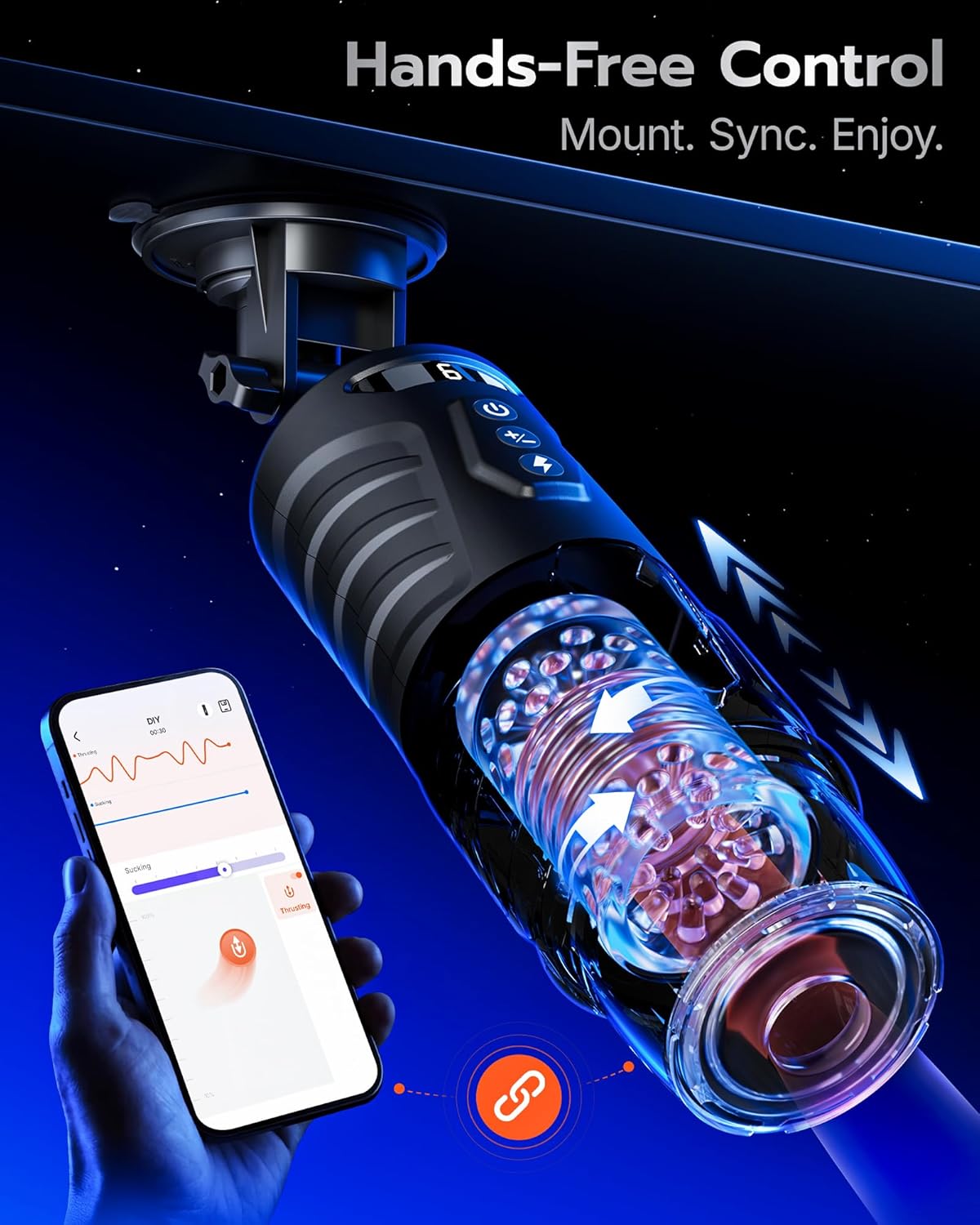 EINSEO AI Sync Male Masturbator 7 Thrusting Rotating Modes